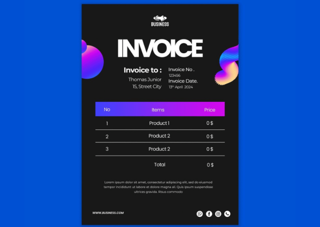 Web Design Invoice Receipt Template: A Comprehensive Guide for Web Designers