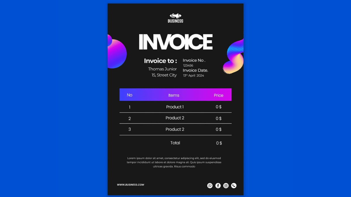 Web Design Invoice Receipt Template: A Comprehensive Guide for Web Designers